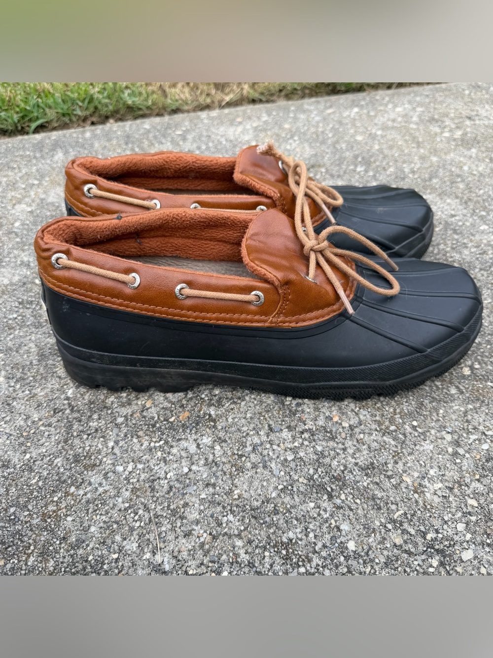 Sperry Top-Sider Duckling Dark Brown STS94051 Waterproof Low Top Duck Boots